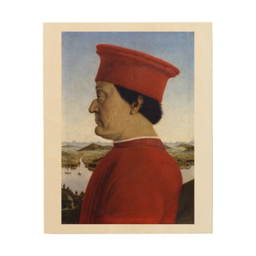 Duke of Urbino _ Piero della Francesca _ c1470 Wood Wall Art