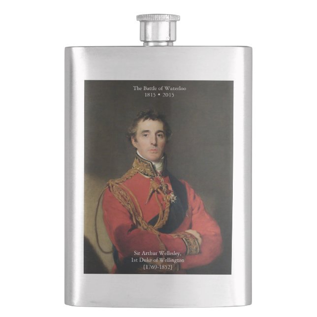 Duke of Wellington Waterloo Flask (Front)