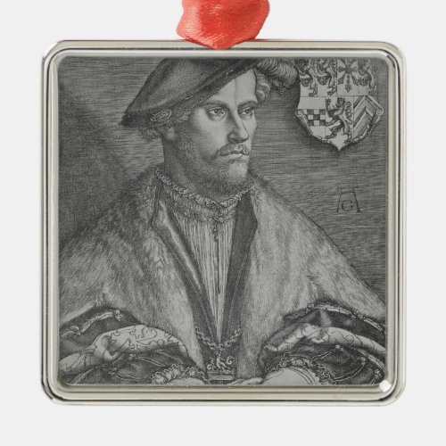 Duke Wilhelm V of Cleve 1540 Metal Ornament