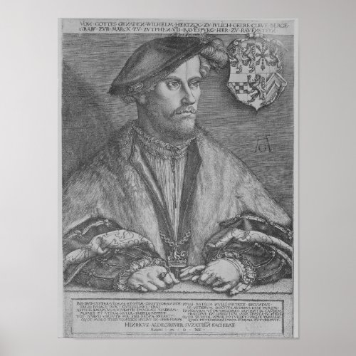 Duke Wilhelm V of Cleve 1540 Poster