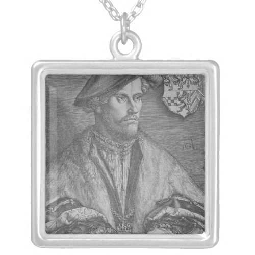 Duke Wilhelm V of Cleve 1540 Silver Plated Necklace