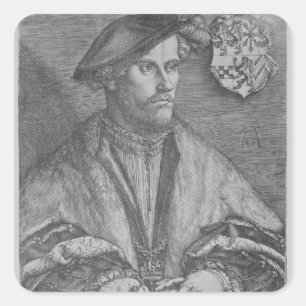 Duke Wilhelm V of Cleve, 1540 Square Sticker