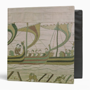 Duke William and his fleet cross the Channel 3 Ring Binder