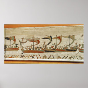 Duke William and his fleet cross the Channel Poster