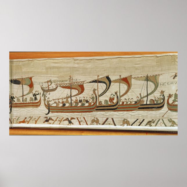 Duke William and his fleet cross the Channel Poster (Front)