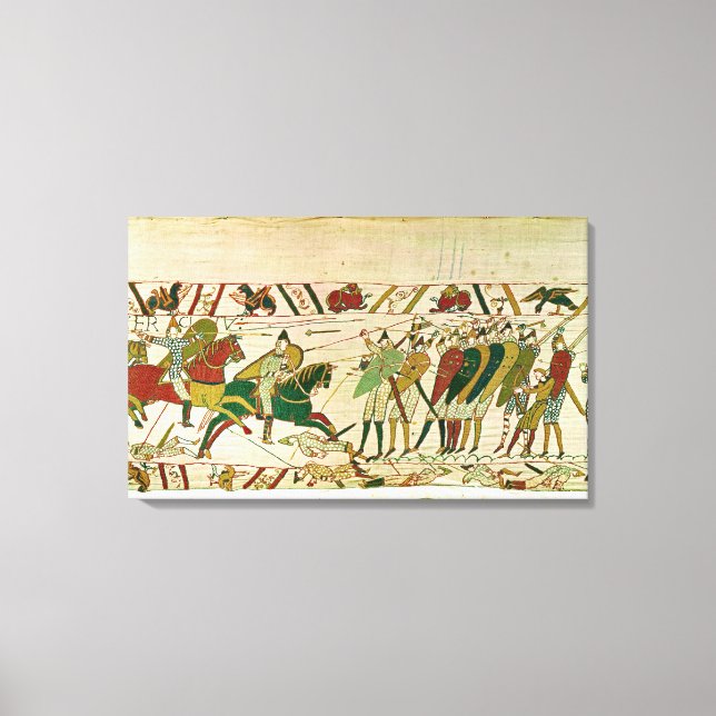 Duke William Exhorts his Troops Canvas Print (Front)