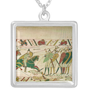 Duke William Exhorts his Troops Silver Plated Necklace