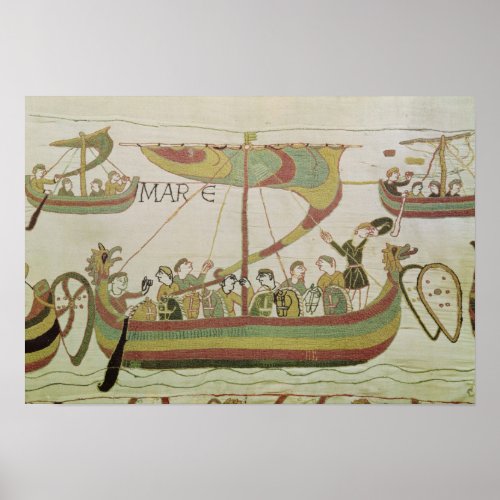 Duke William of Normandy crosses the sea Poster