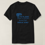Dukes Blue Flame Lounge Chicago T-shirt at Zazzle