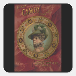 Dukes Cameo - Vintage Cigarettes Square Sticker