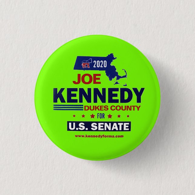 Dukes County for Joe Kennedy 2020 Button (Front)