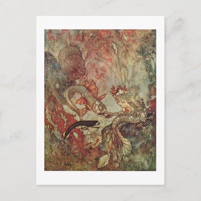 Dulac's The Little Mermaid Postcard (Front)