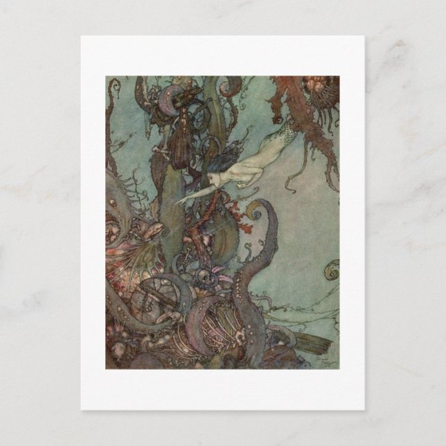 Dulac's The Little Mermaid Postcard (Front)