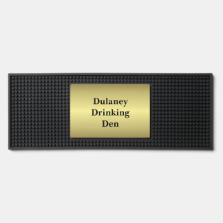 Dulaney Drinking Den Gold Bar Pad Mat
