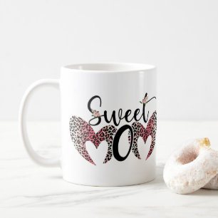 dulce mamá con corazones coffee mug