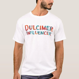 Dulcimer Colorful Influencer Music T-shirt