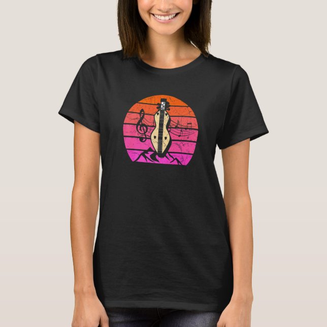 Dulcimer  Guitar Vintage Dulcimer T-Shirt (Front)