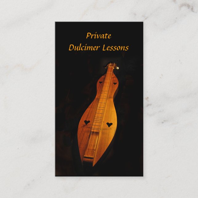 Dulcimer Lessons Business Card (Front)
