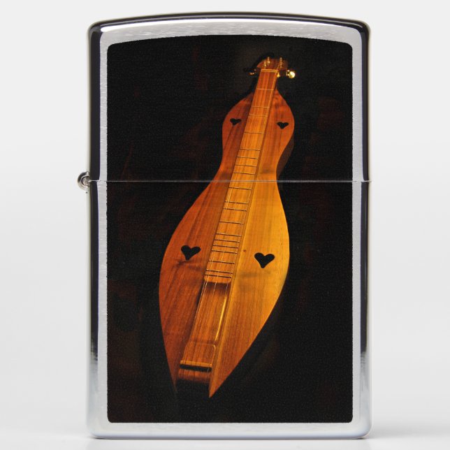 Dulcimer Music Instrument Zippo Lighter (Front)