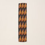 Dulcimer Musical Chiffon Scarf<br><div class="desc">This great chiffon scarf features a repeating image of the lovely dulcimer. It has golden brown colors and pretty heart shaped sound holes. The Appalachian dulcimer (or mountain dulcimer, fretted dulcimer) is a fretted string instrument of the zither family. The body extends the length of the fingerboard, and its fretting...</div>