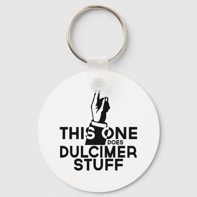 Dulcimer Stuff - Funny Dulcimer Music Keychain (Front)