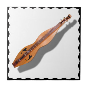 DULCIMER  WITH  BLACK FRAME-TILE... CERAMIC TILE
