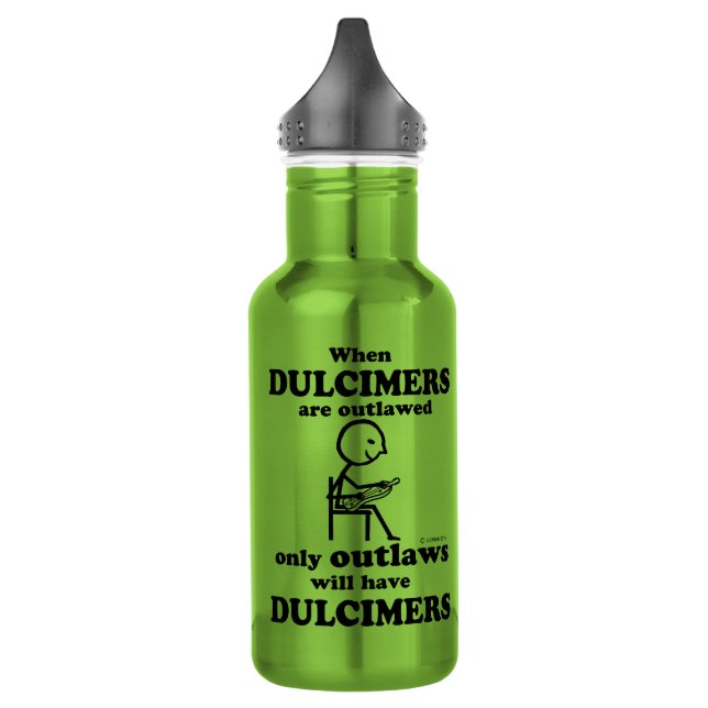 Dulcimers Outlawed Stainless Steel Water Bottle (Left)