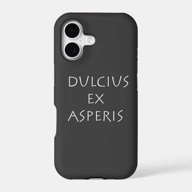 Dulcius ex asperis iphone case (Back)