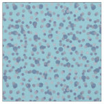 dull blue, cornflower blue and gray polka dots fabric