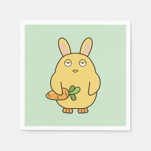 Dull Chick, Floppy Ears Napkins (Front)