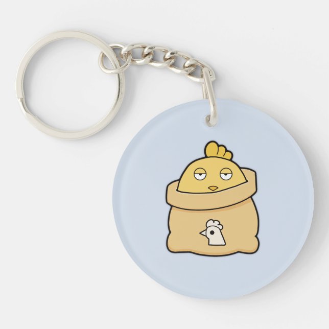 Dull Chick, Full Bag Keychain (Front)
