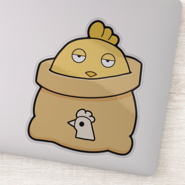 Dull Chick, Full Bag Sticker (Detail)