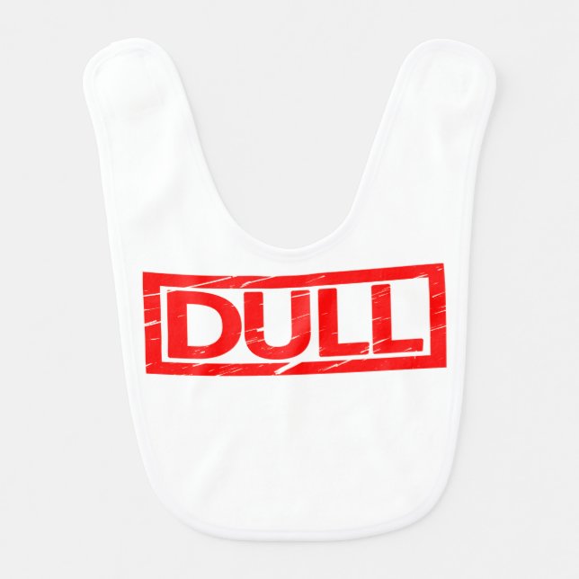 Dull Stamp Baby Bib (Front)