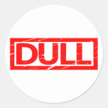 Dull Stamp Classic Round Sticker