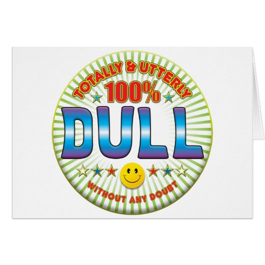 Dull Totally Cards (Front Horizontal)