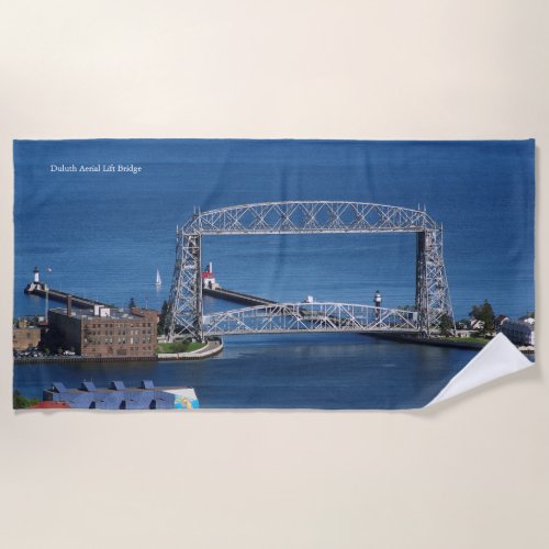 Duluth Aerial Lift Bridge beach towel