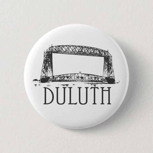 Duluth Aerial Lift Bridge Button (Front)