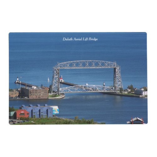 Duluth Aerial Lift Bridge double sided laminated Placemat