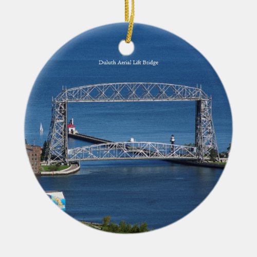 Duluth Aerial Lift Bridge double sided ornament