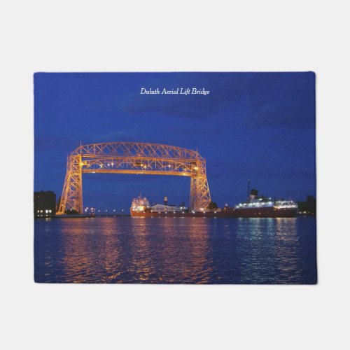 Duluth Aerial Lift Bridge  John G Munson Doormat