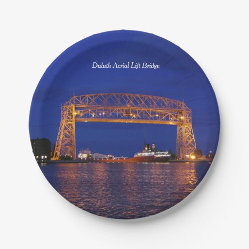 Duluth Aerial Lift Bridge  John G Munson Paper Plates