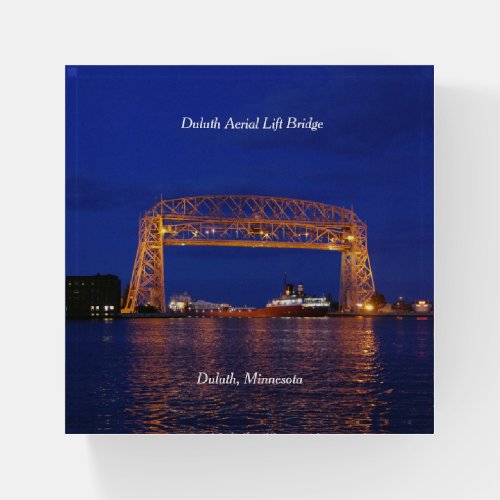 Duluth Aerial Lift Bridge  John G Munson Paperweight