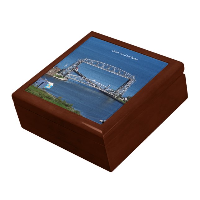 Duluth Aerial Lift Bridge keepsake box (Side)