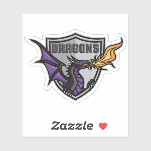 Duluth Dragons Ice Hockey Sticker