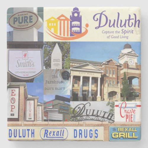 Duluth Georgia Collage  Marble Coasters