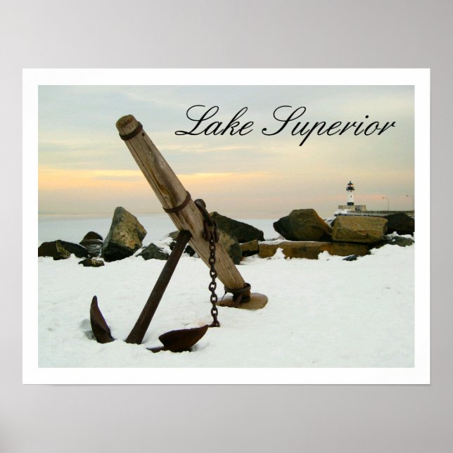 Duluth Harbor Anchor Lake Superior Poster (Front)