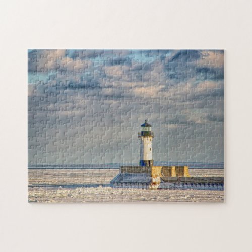 Duluth Harbor North Breakwater Lighthouse Jigsaw Puzzle