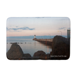 Duluth Harbor North Pier Light Bath mat