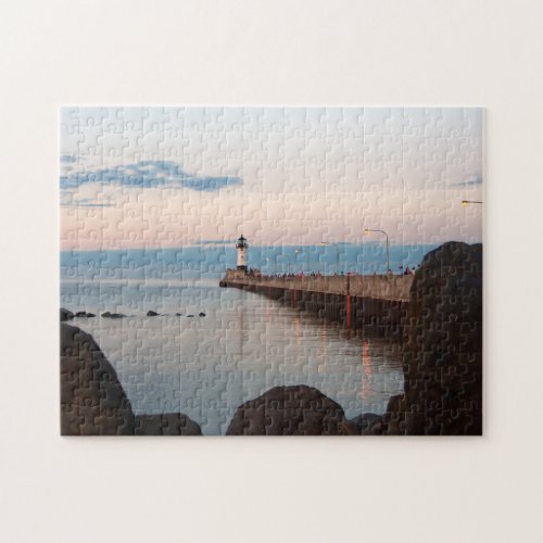Duluth Harbor North Pier Light jigsaw puzzle