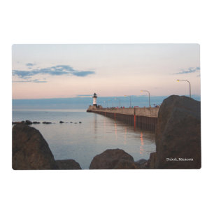 Duluth Harbor North Pier Light laminated placemat